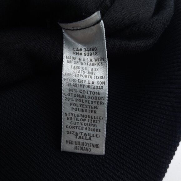 JUICY COUTURE Y2K 90s Velour Hoodie Zip Jacket Black Athleisure Lounge Minimal - Picture 7 of 7